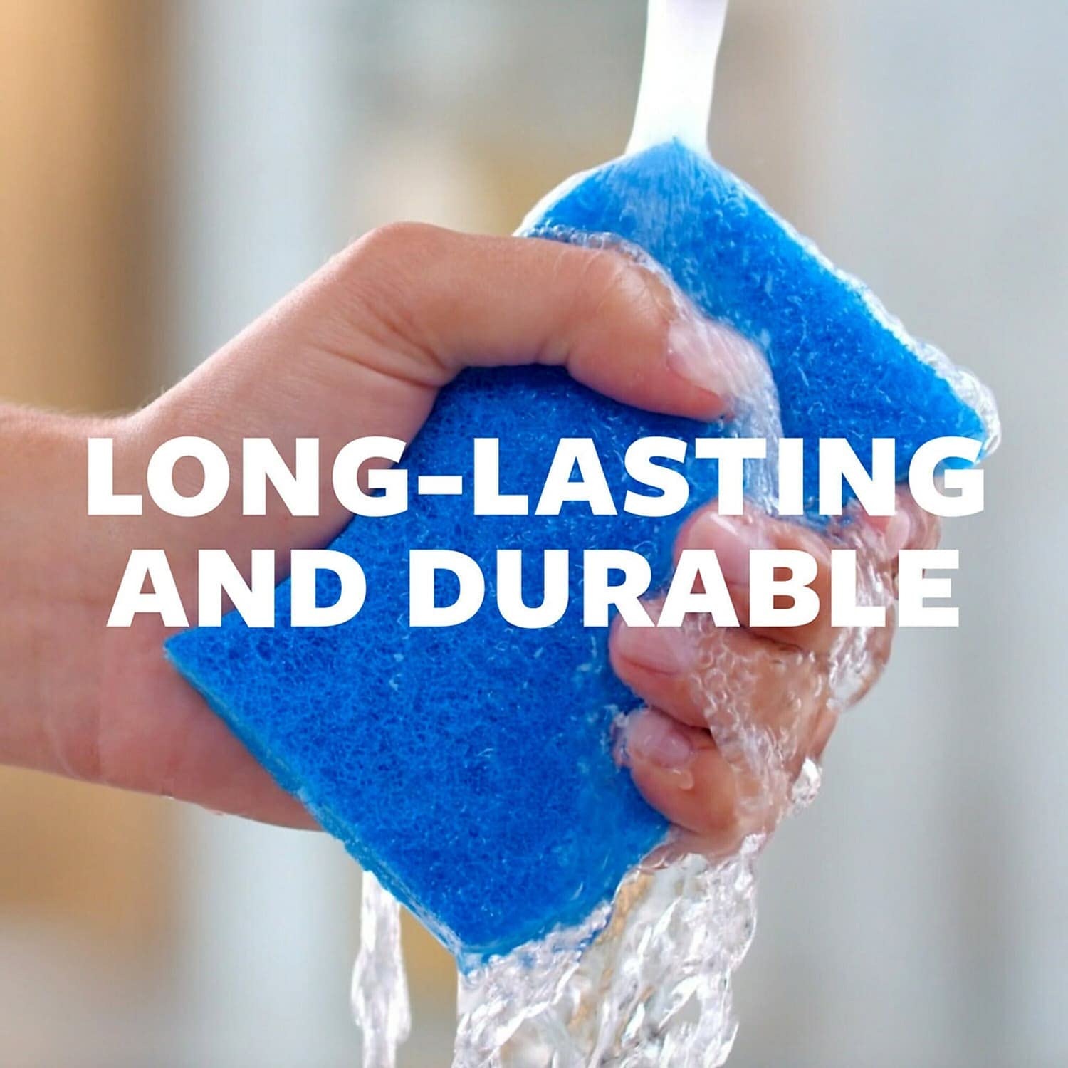 3M Scotch-Brite No Scratch Scrub Sponges, Blue, 4-1/2 x 2-1/2 x 7/10 in - Image 7