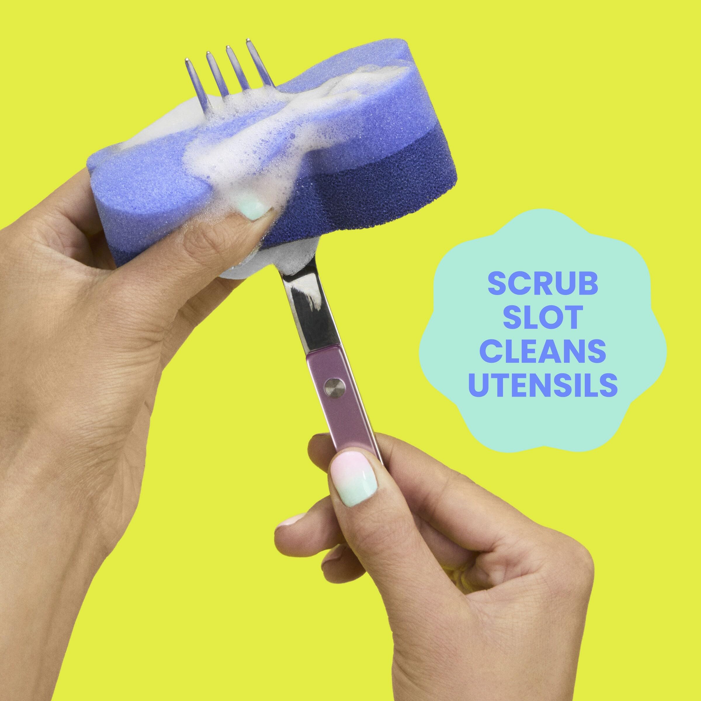 Brite by Scotch-Brite 2-Sided Scrub & Wipe, Scrubbing Kitchen and Dish Sponge, Midnight Mode, 6 Scrub Sponges - Image 8