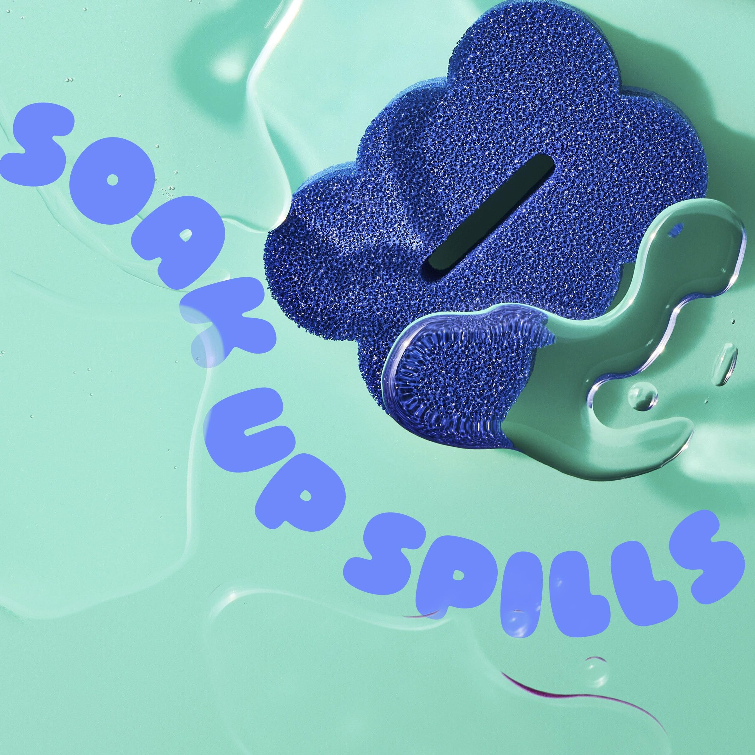 Brite by Scotch-Brite Scrub & Wipe with Drain + Dry Stand, Kitchen Sponge for Washing Dishes, 7 Scrub Sponges - Image 7