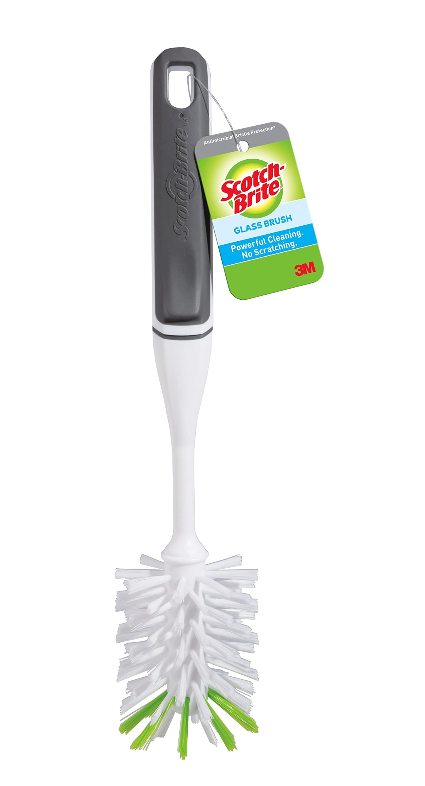 Scotch-Brite Dish Brush, 4 Pack, Green, Plastic Handle & Bristles, Safe for Cookware & More, Reusable, Glass & Water Bottle Brush - Image 5