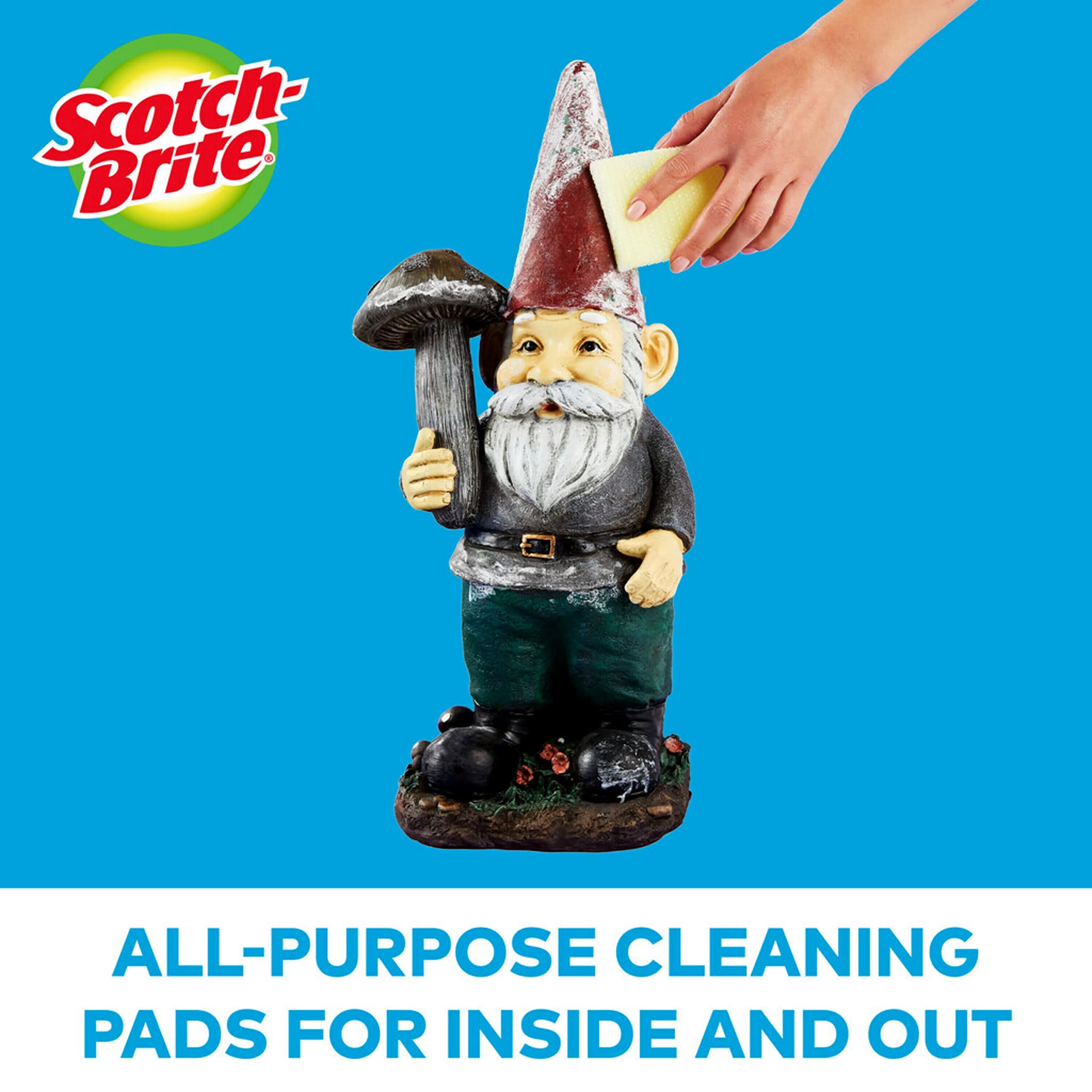 Scotch-Brite Dobie Pads, Dobie Sponge for All Purpose Cleaning of Kitchen, Bathroom, and Household, Non Scratch Dobie Cleaning Pads Safe for Non-Stick Cookware, 3 Dobie Pads - Image 5