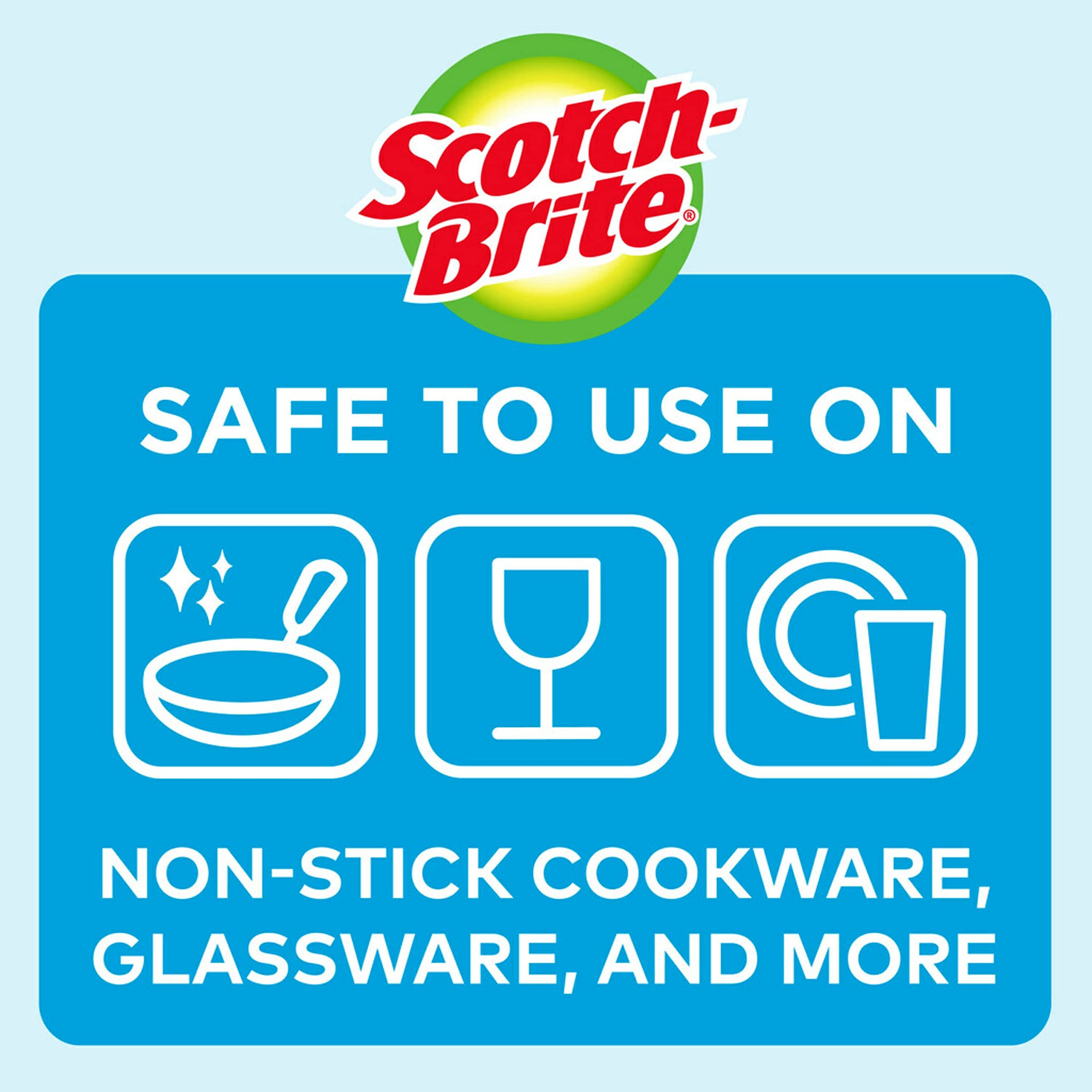 Scotch-Brite Dobie Sponge Cloths | Scrub & Wipe | Non-Scratch | Absorbent | 2 Pack - Image 2