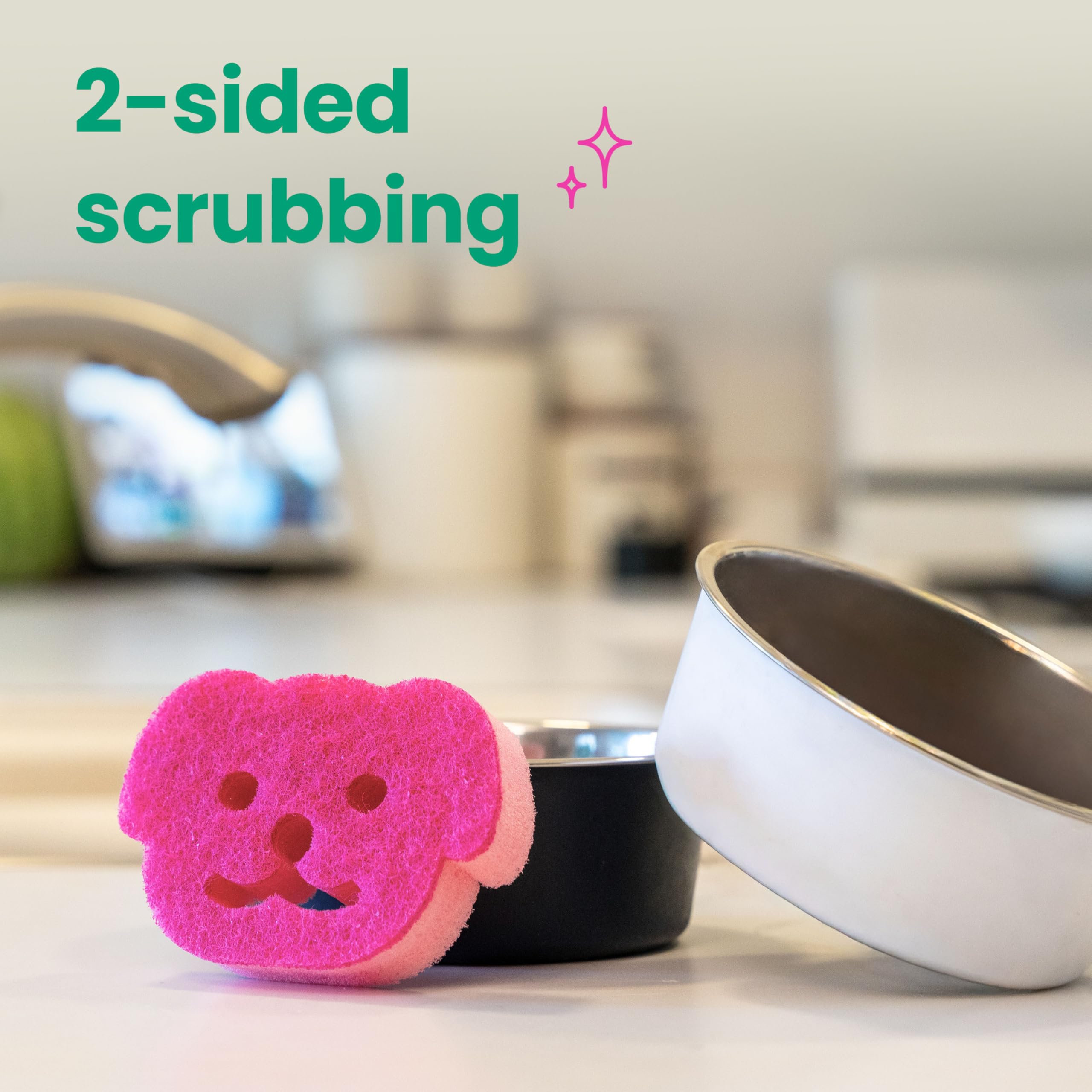Scotch-Brite Doggone Tidy Non-Scratch Scrub Sponge, Two- Sided, Limited Edition, 1 Sponge - Image 5