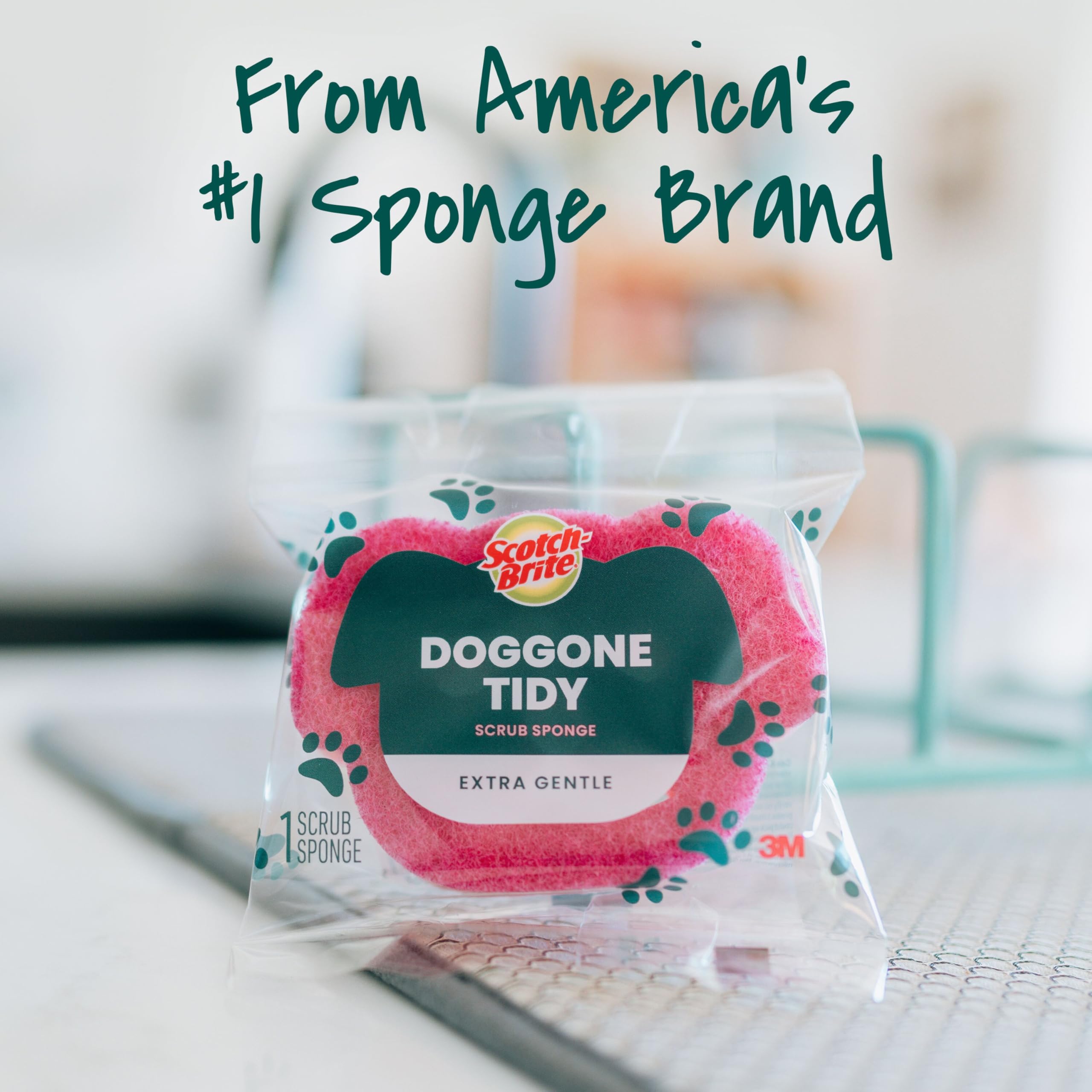 Scotch-Brite Doggone Tidy Non-Scratch Scrub Sponge, Two- Sided, Limited Edition, 1 Sponge - Image 8