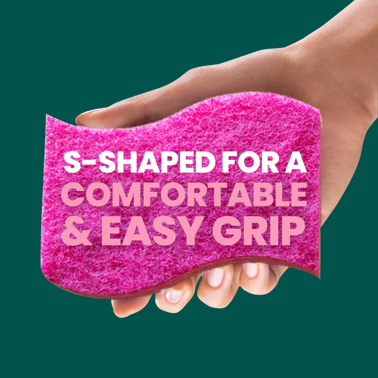 Scotch-Brite Gentle Clean Delicate Scrub Sponges, For Washing Dishes and Cleaning Kitchen, 3 Scrub Sponges - Image 6