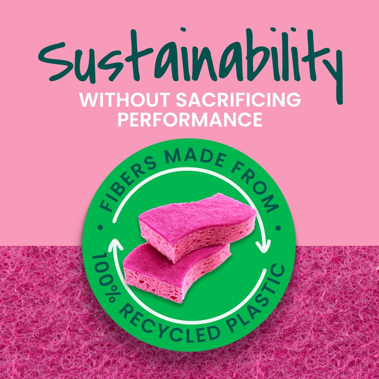 Scotch-Brite Gentle Clean Delicate Scrub Sponges, For Washing Dishes and Cleaning Kitchen, 3 Scrub Sponges - Image 9