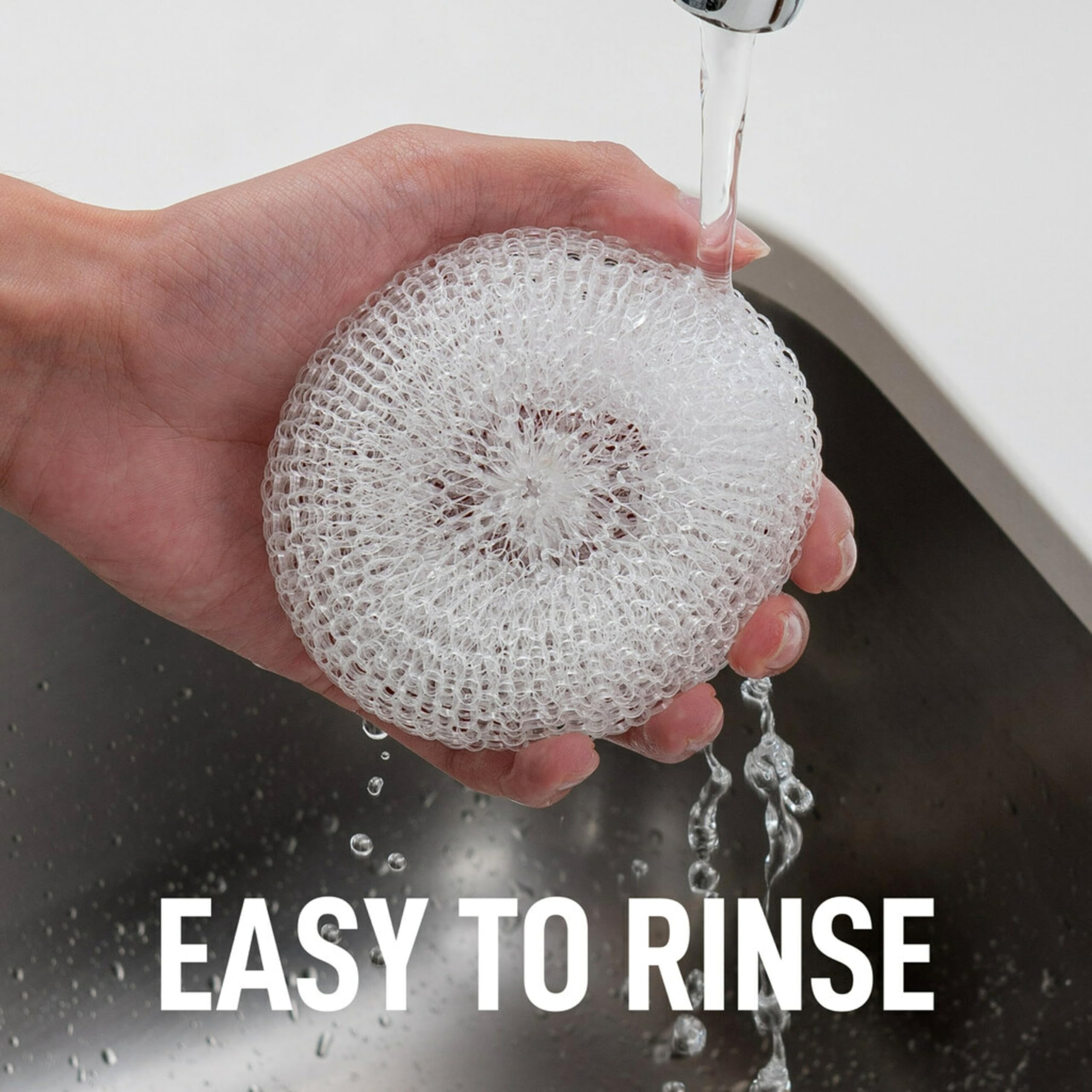 Scotch-Brite Greener Clean Recycled Scrubbing Circles, for Washing Dishes and Cleaning Kitchen, Superior Performance and Made with Sustainable Materials, Dishwasher Safe, 3 Scrubbing Circles - Image 4