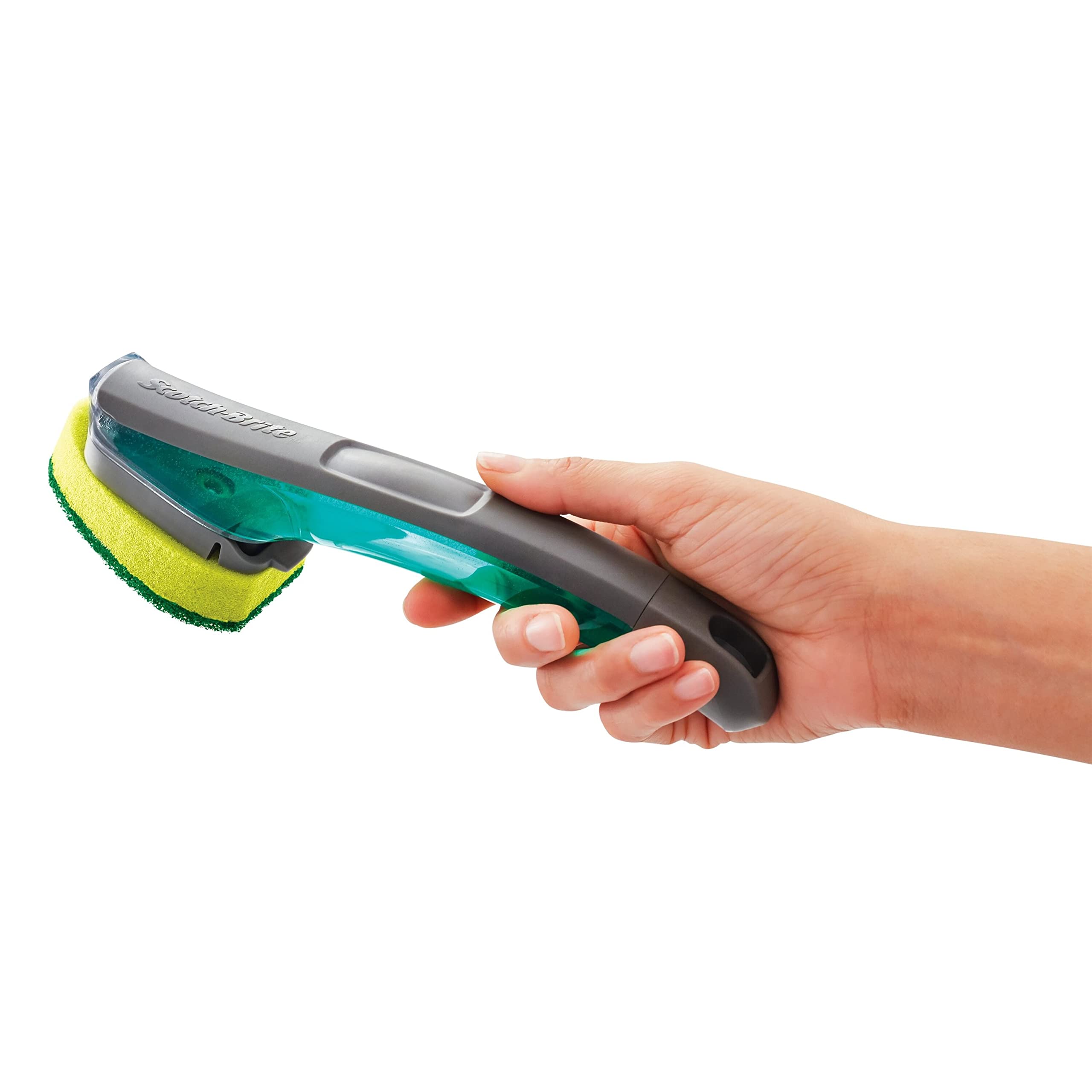 Scotch-Brite Heavy Duty Advanced Soap Control Dishwand Kit, Includes 1 Wand & 5 Refill Pads, Control Soap with A Button, Keep Your Hands Out of Dirty Water (Pack of 2) - Image 15
