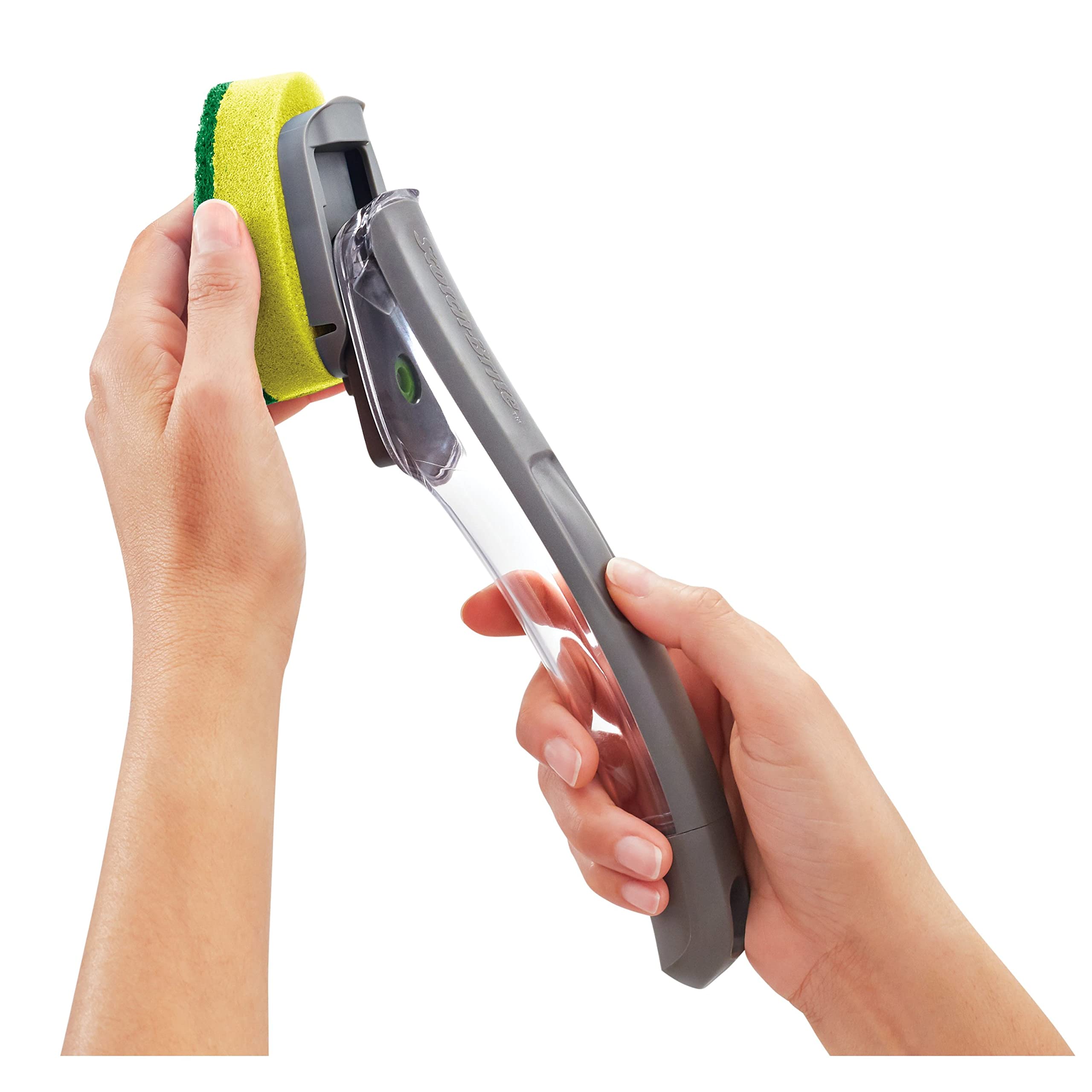 Scotch-Brite Heavy Duty Advanced Soap Control Dishwand Kit, Includes 1 Wand & 5 Refill Pads, Control Soap with A Button, Keep Your Hands Out of Dirty Water (Pack of 2) - Image 16