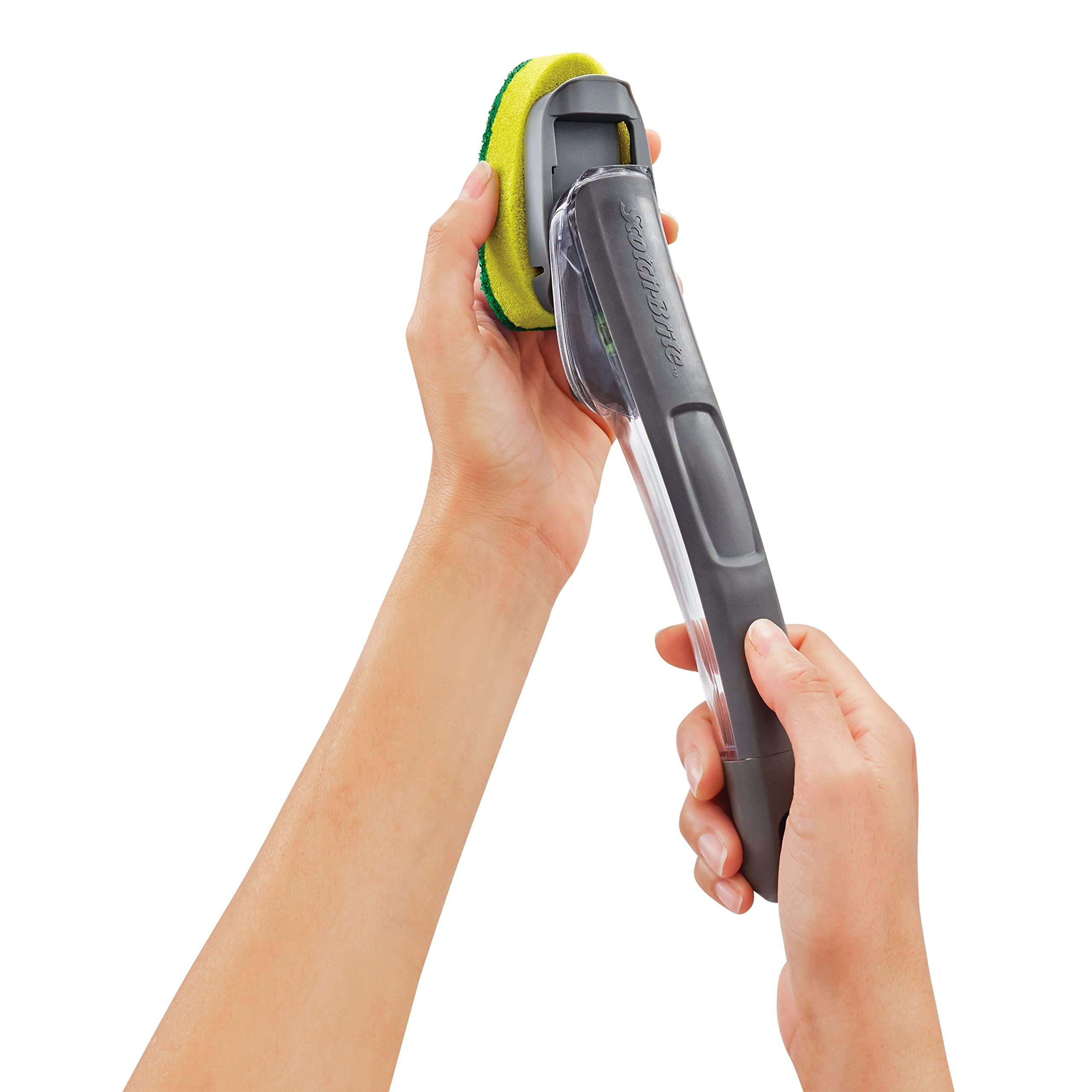 Scotch-Brite Heavy Duty Advanced Soap Control Dishwand Kit, Includes 1 Wand & 5 Refill Pads, Control Soap with A Button, Keep Your Hands Out of Dirty Water (Pack of 2) - Image 17