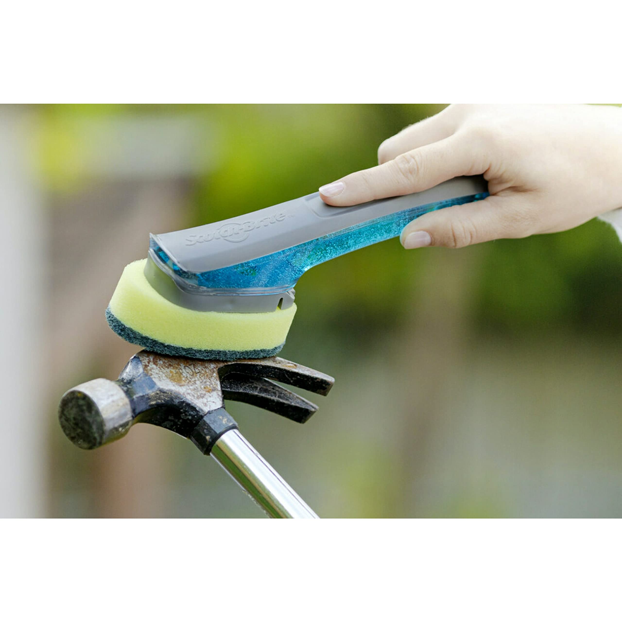 Scotch-Brite Heavy Duty Advanced Soap Control Dishwand Kit, Includes 1 Wand & 5 Refill Pads, Control Soap with A Button, Keep Your Hands Out of Dirty Water (Pack of 2) - Image 8