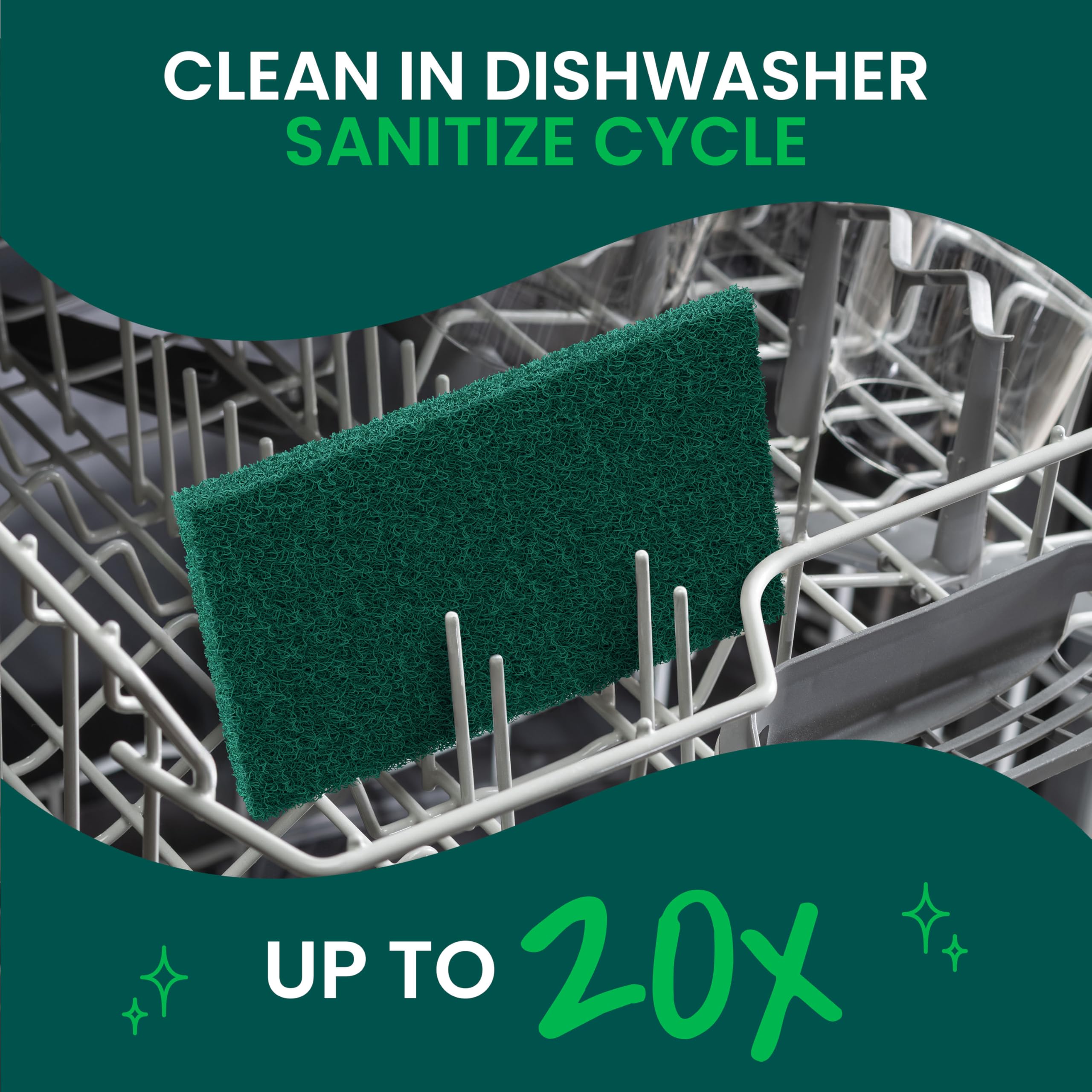 Scotch-Brite Heavy Duty Scouring Pad, Dish Scrubber for Kitchen + Outdoor, 8 Scrub Pads for Uncoated Pots and Pans, Cast Iron Cooktops, Grill Grates, Oven Racks, & BBQ, Durable, Long-Lasting - Image 8
