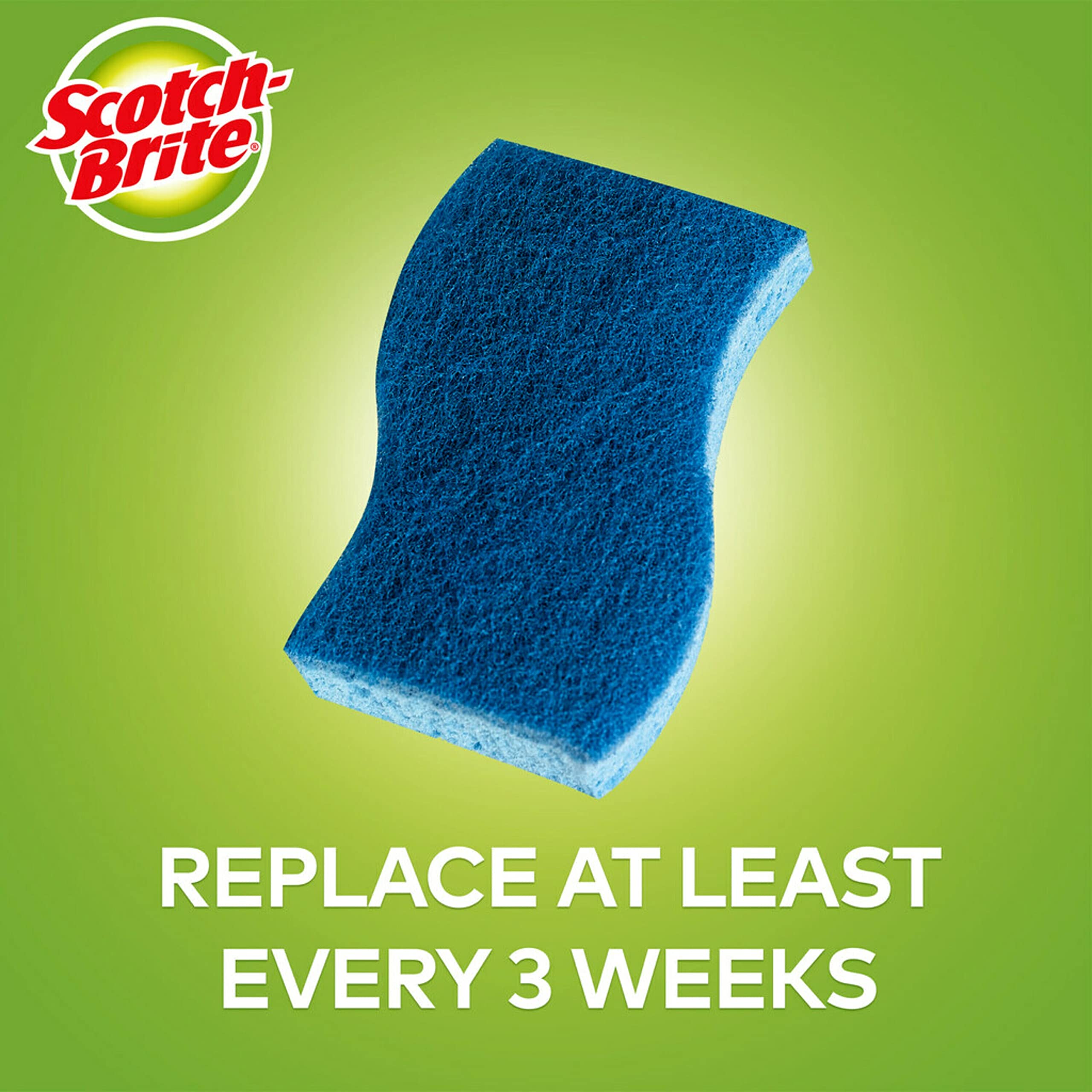 Scotch-Brite Non-Scratch Scrub Sponges, 6 Pack and Stainless Steel Scrubbers, 3 Pack - Image 5