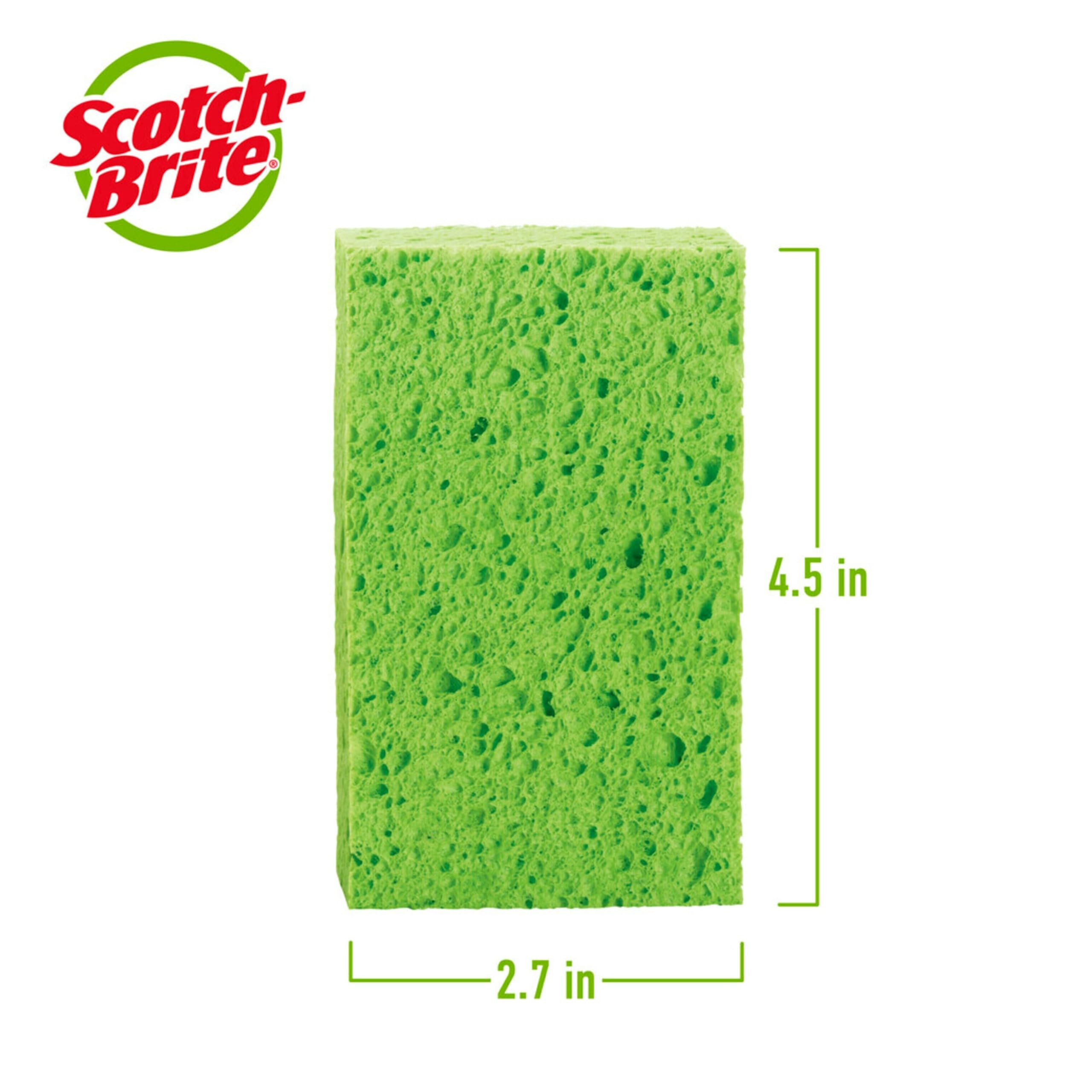Scotch-Brite Multi-Purpose Sponges, Highly Absorbent Dish Sponge for Cleaning of Non-Stick Cookware, Showers, and Coolers, 40 Kitchen Sponges - Image 3