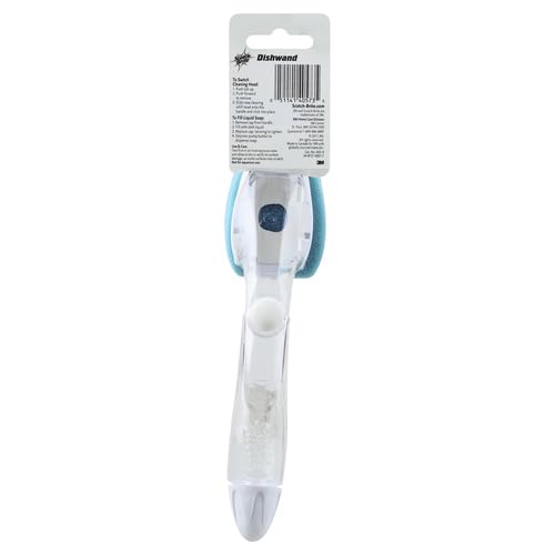 Scotch-Brite Non-Scratch Dishwand, Scrubber for Cleaning Kitchen, Bathroom, and Household, Non Scratch Dish Scrubber Safe, 1 Dishwand (Pack of 2) - Image 3