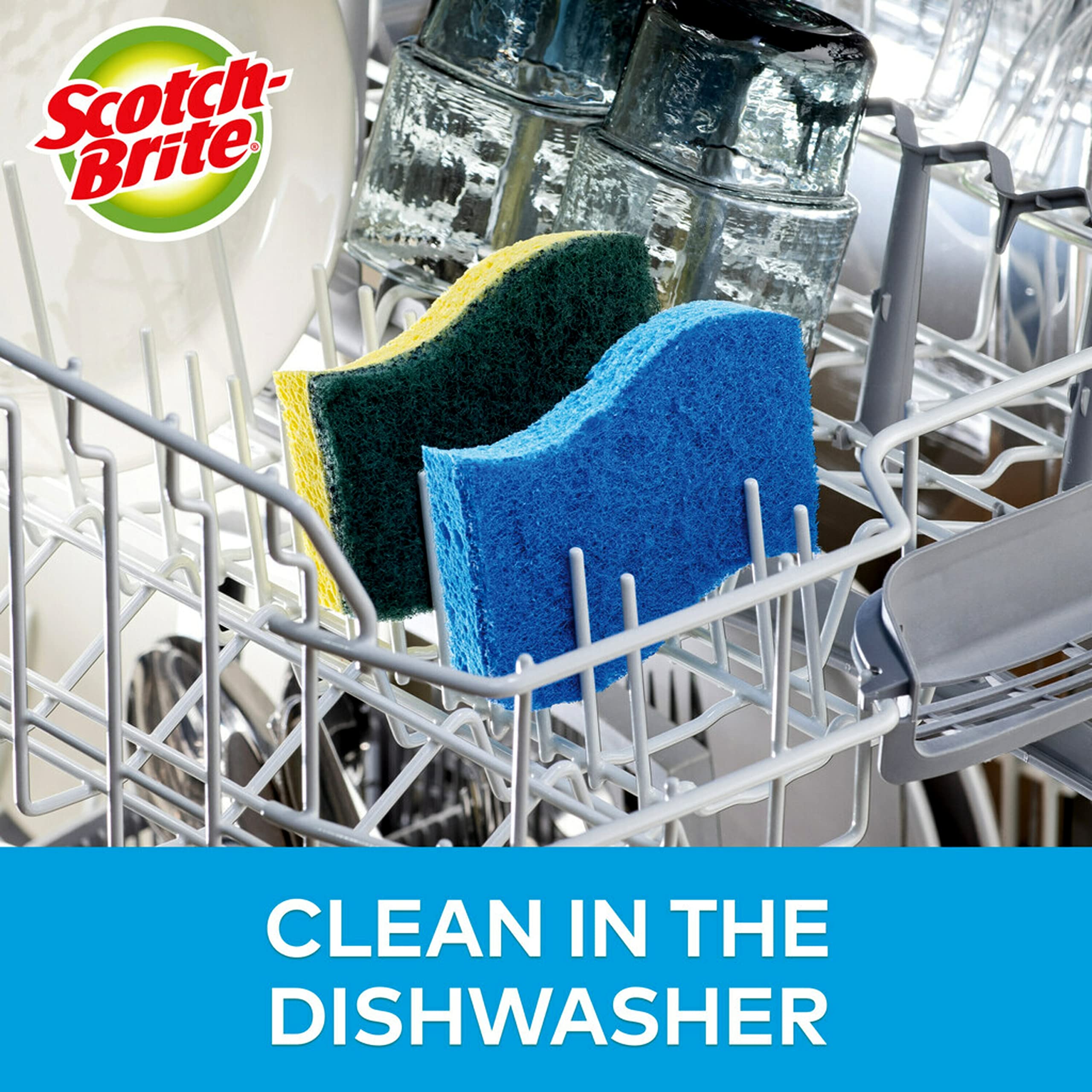 Scotch-Brite Non-Scratch Scrub Sponges, 6 Pack and Stainless Steel Scrubbers, 3 Pack - Image 6