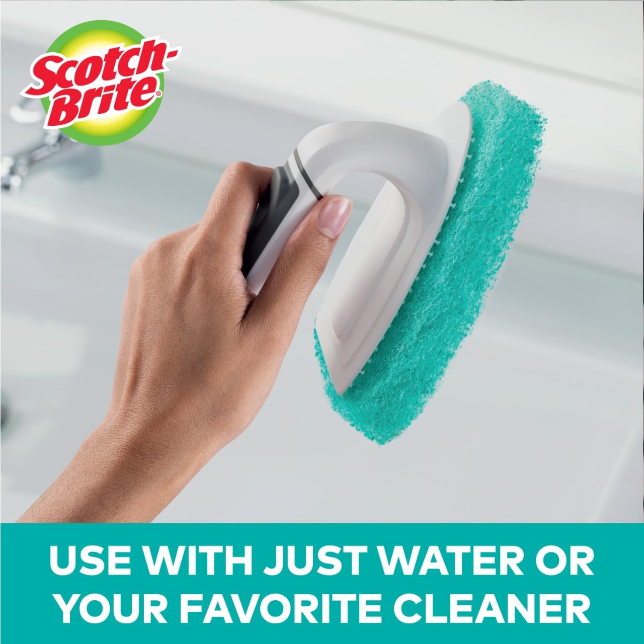 Scotch-Brite Non-Scratch Tub & Tile Scrubber Refill Pads, (Pack of 6) - Image 3