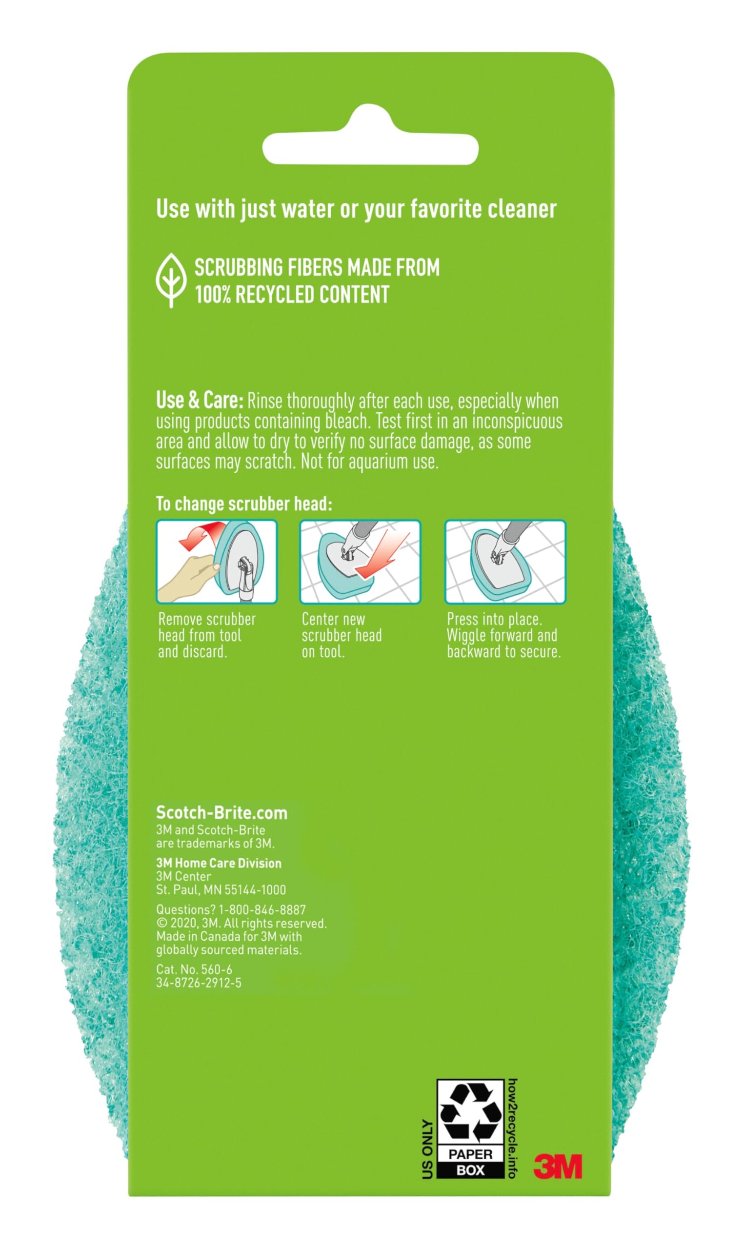 Scotch-Brite Non-Scratch Tub & Tile Scrubber Refill Pads, (Pack of 6) - Image 7