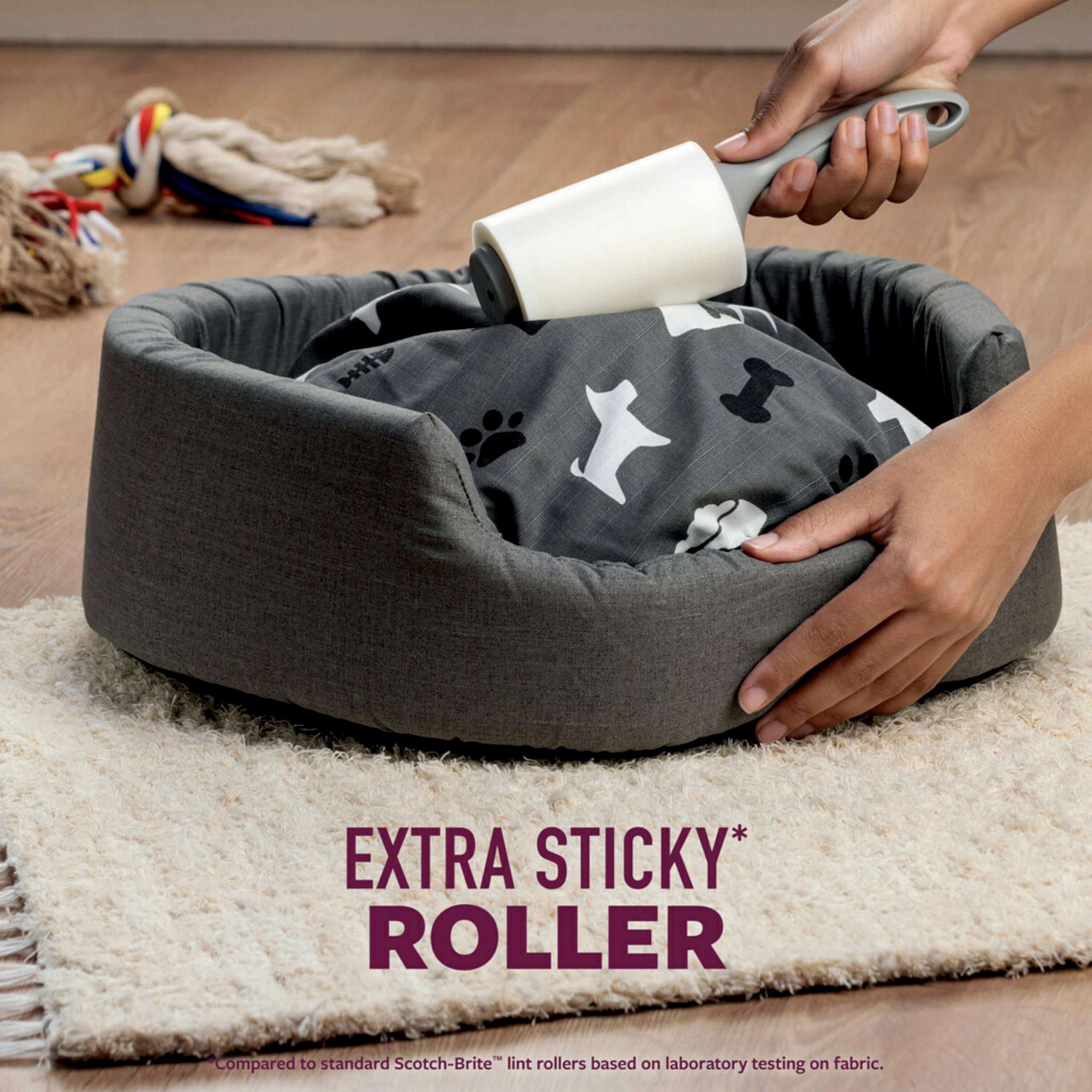 Scotch-Brite Pet Extra Sticky Hair Lint Roller 6 Rollers 600 Sheets - Image 5