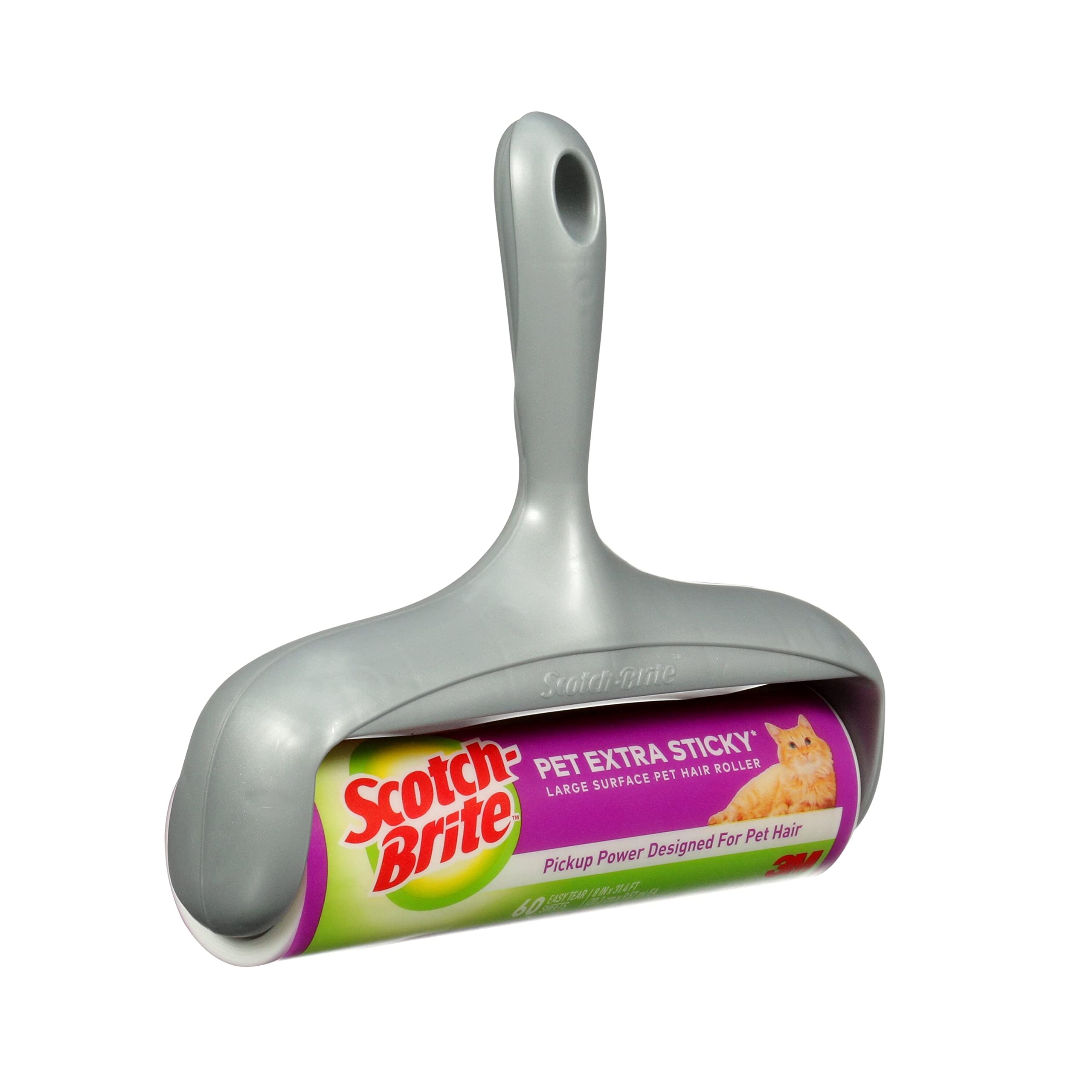 Scotch-Brite Pet Extra Sticky Large Surface Roller, Designed for Pet Hair (60 Sheets) + Scotch-Brite 50% Stickier Large Surface Roller Refill, 60 Sheets (Pack of 4), 240 Sheets Total - Image 6