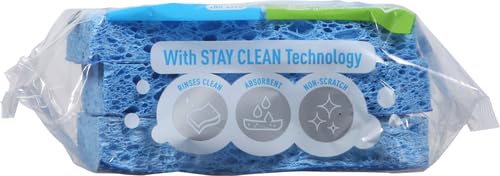 Scotch-Brite Scrub Dots Non-Scratch Scrub Sponge, Rinses Clean, for Washing Dishes and Cleaning Kitchen, 3 Scrub Sponges (Pack of 2) - Image 16