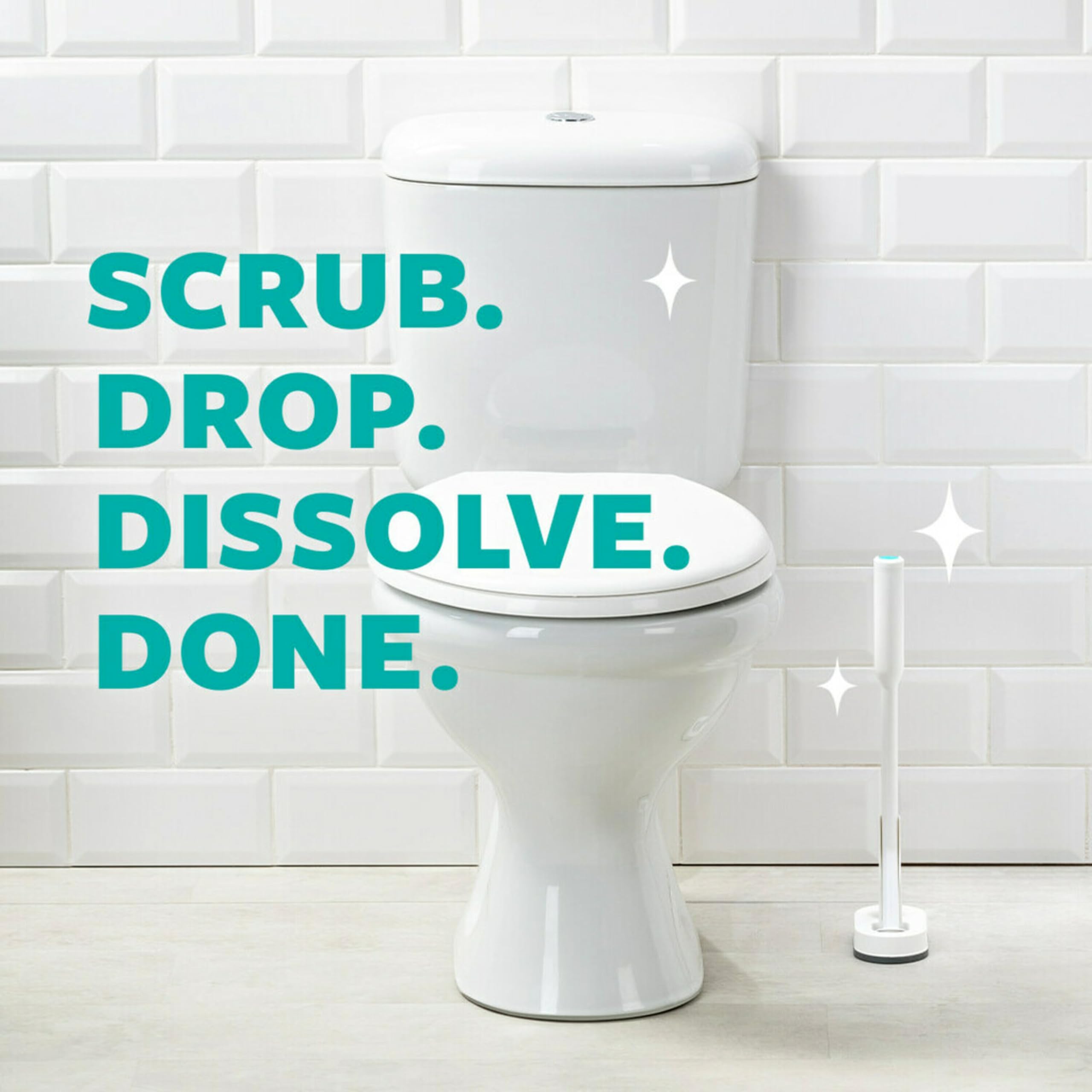 Scotch-Brite Scrub & Drop Toilet Cleaning System Refills, Dissolvable Toilet Bowl Cleaner Scrub Pad Tablets, 6 Disposable Refills - Image 8