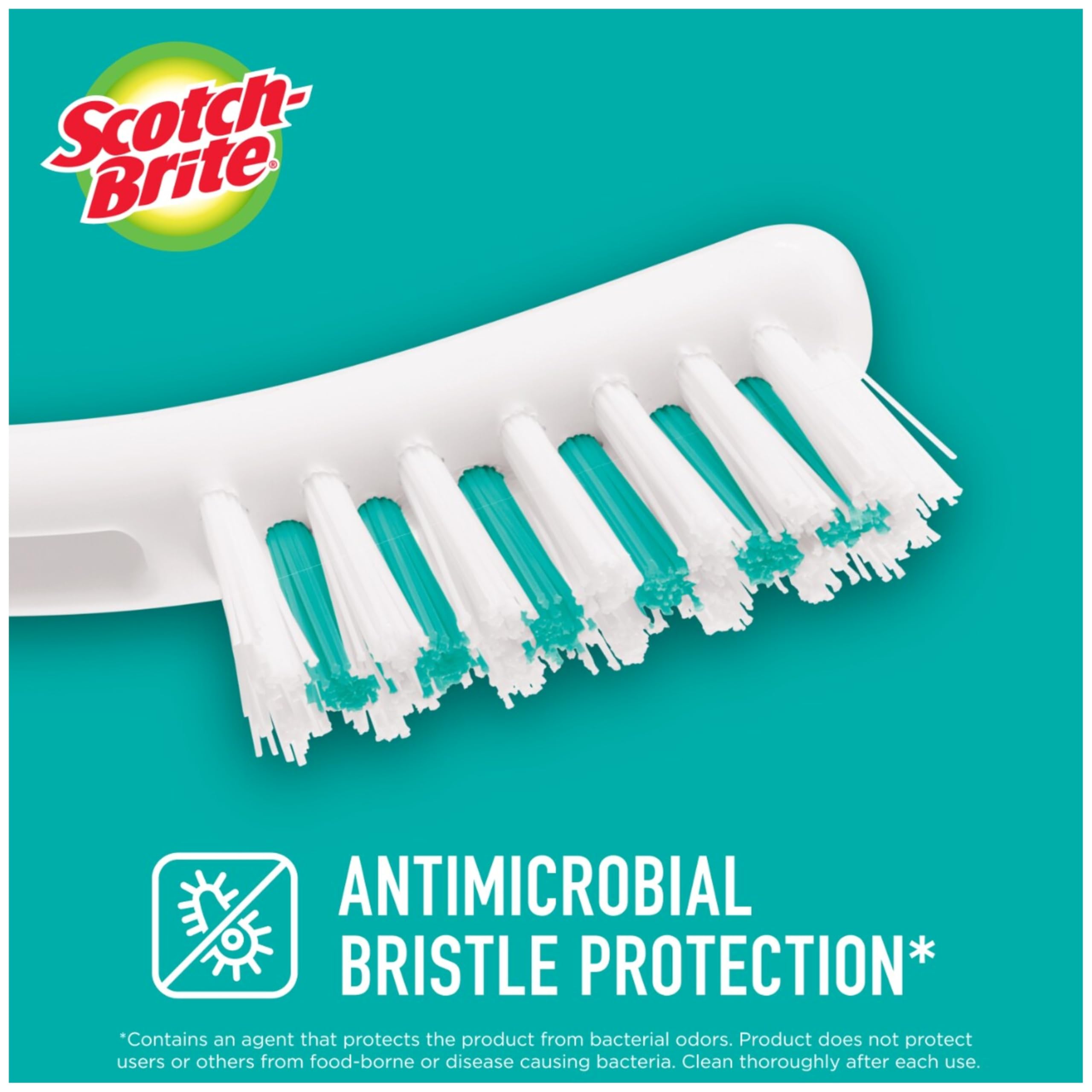 Scotch-Brite Tile & Grout Brush, Strong Bristles to Scrub Away Grime, 6 Count - Image 4