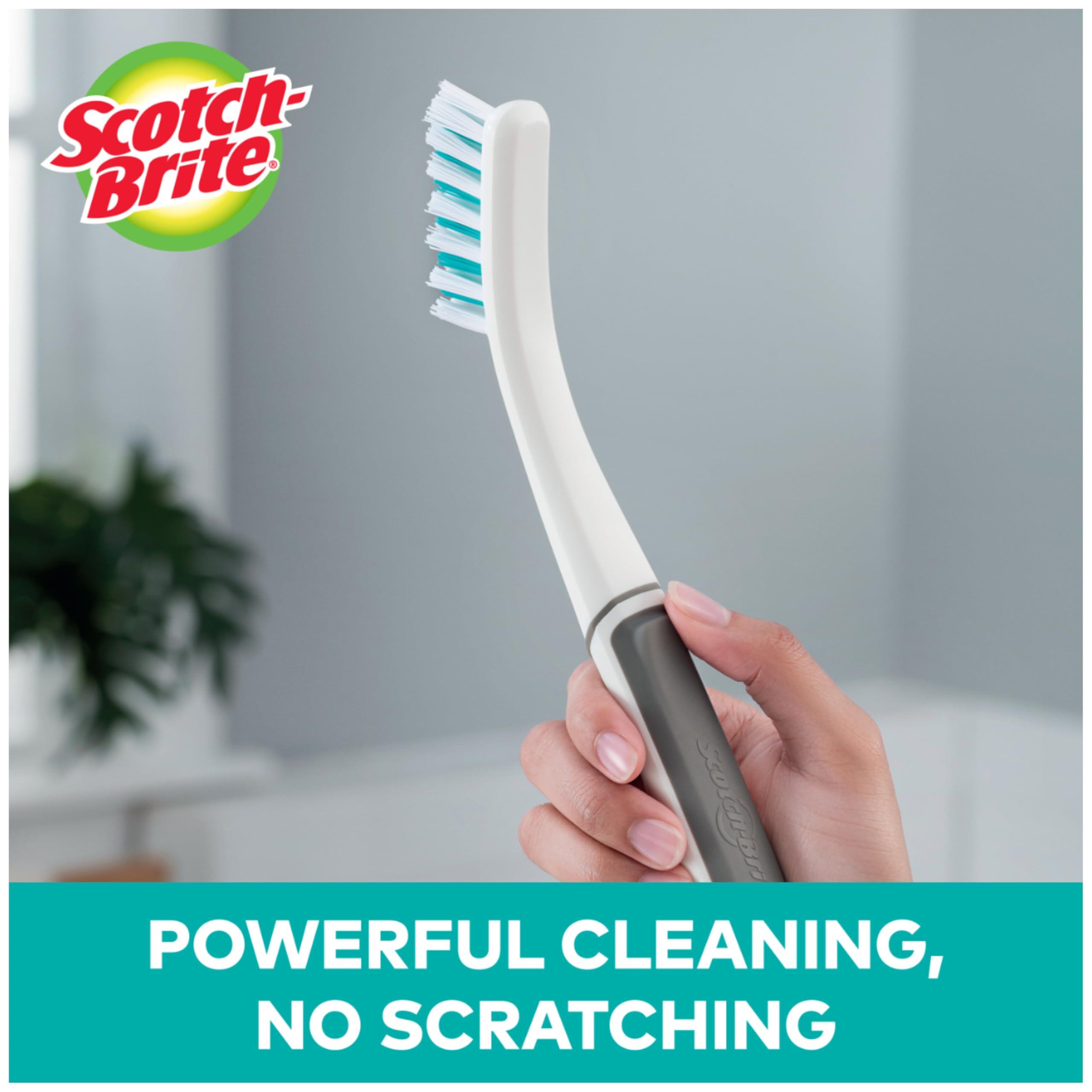 Scotch-Brite Tile & Grout Brush, Strong Bristles to Scrub Away Grime, 6 Count - Image 5