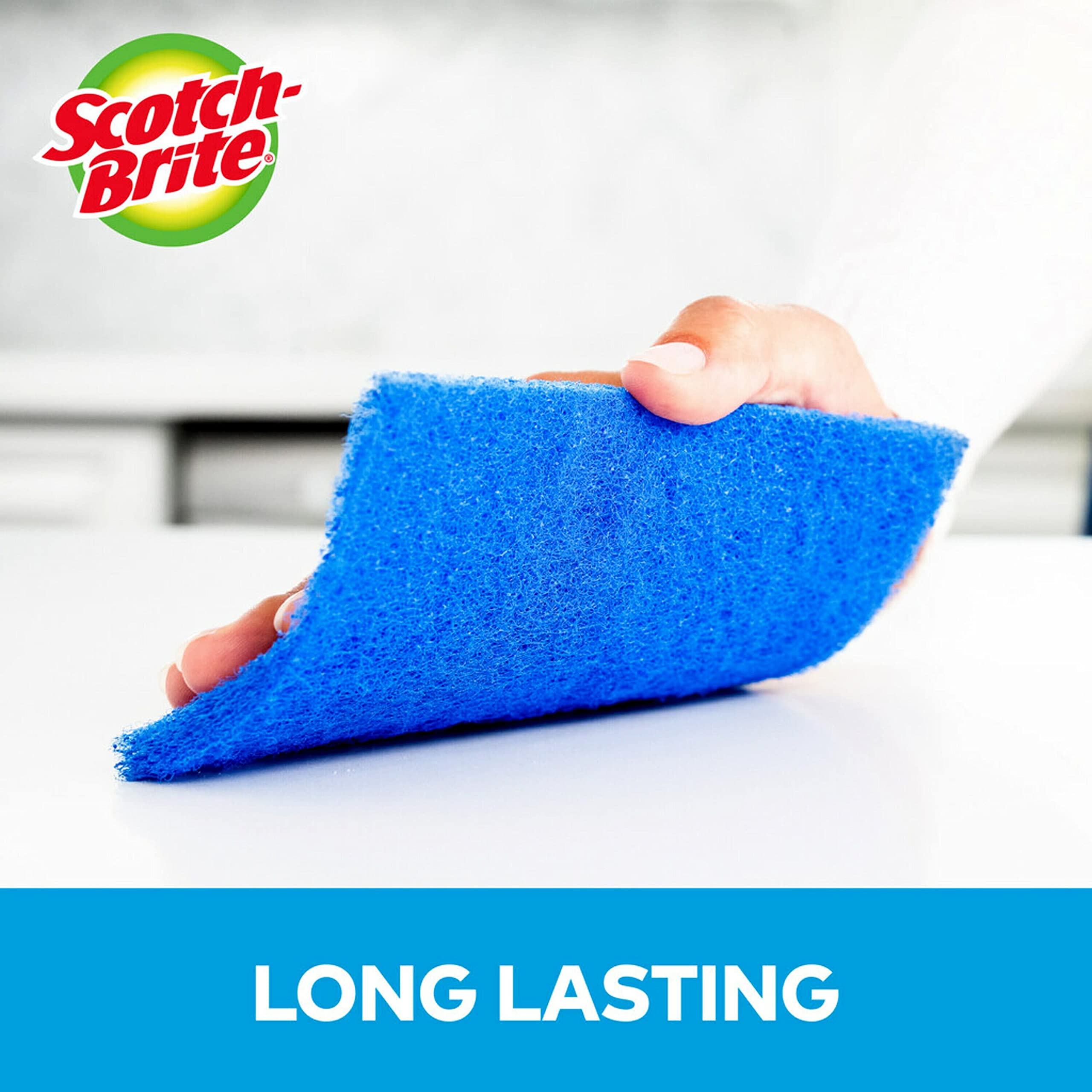 Scotch-Brite® Zero Scratch Scour Pad, 3 Scrubbing Pads, Non-Scratch Scouring Pads for Kitchen and Dish Cleaning (Pack of 2) - Image 7