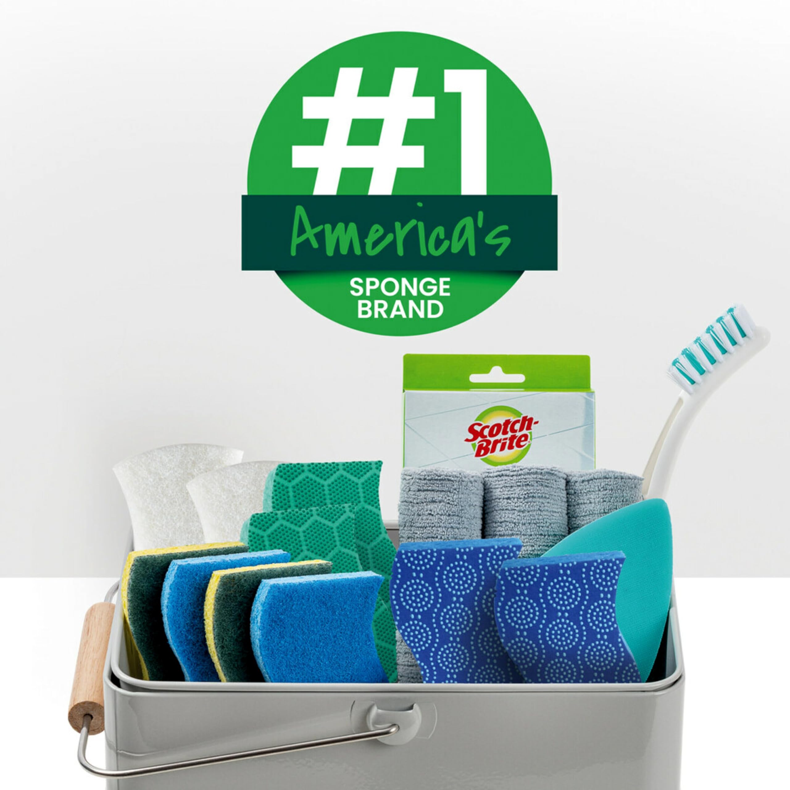 Scotch-Brite Zero Scratch Scrub Sponges, 6 Kitchen Sponges for Washing Dishes and Cleaning The Kitchen and Bath, Non-Scratch Sponge Safe for Non-Stick Cookware (Pack of 2) - Image 7