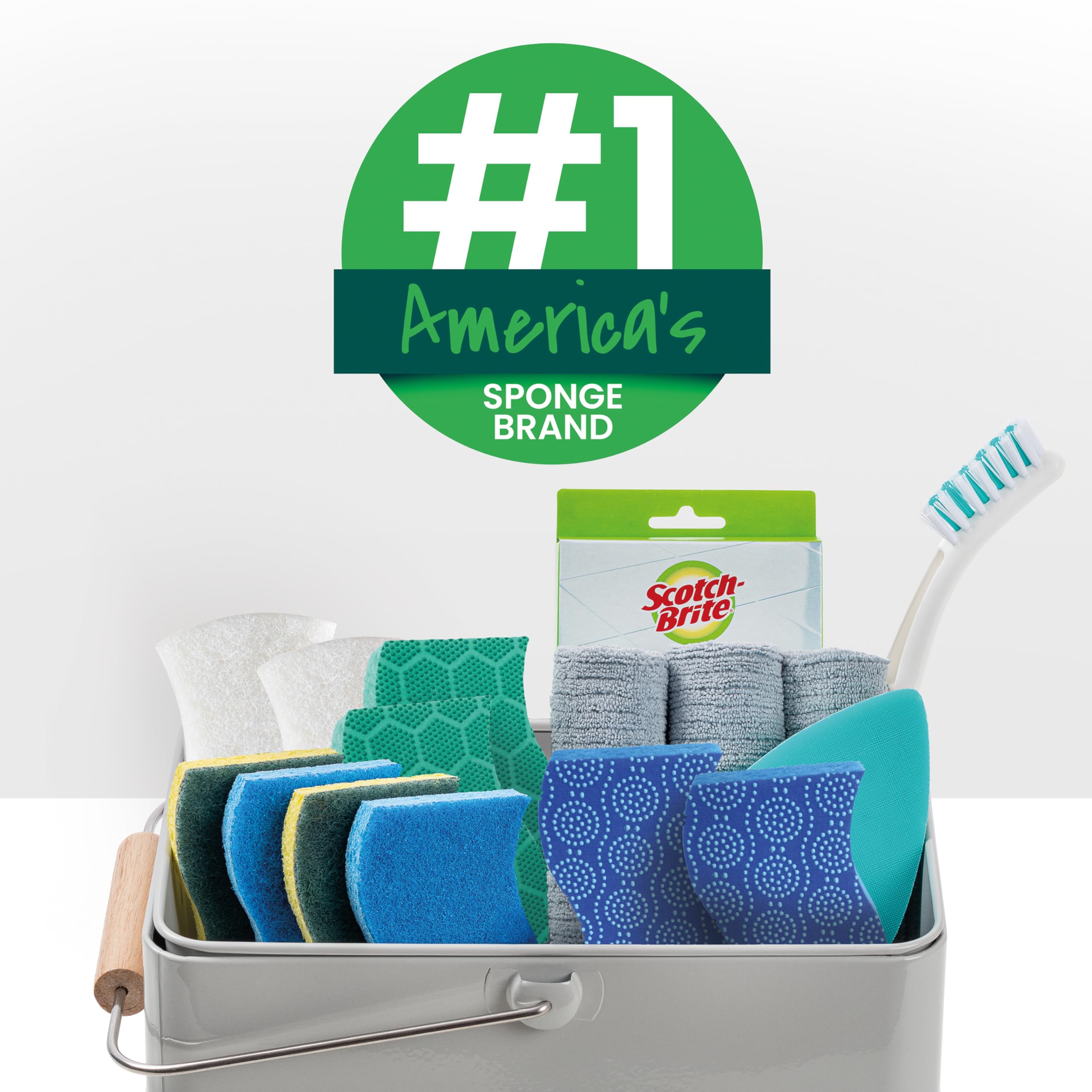 Scotch-Brite Zero Scratch Sponge & Command Storage Bundle - Image 4