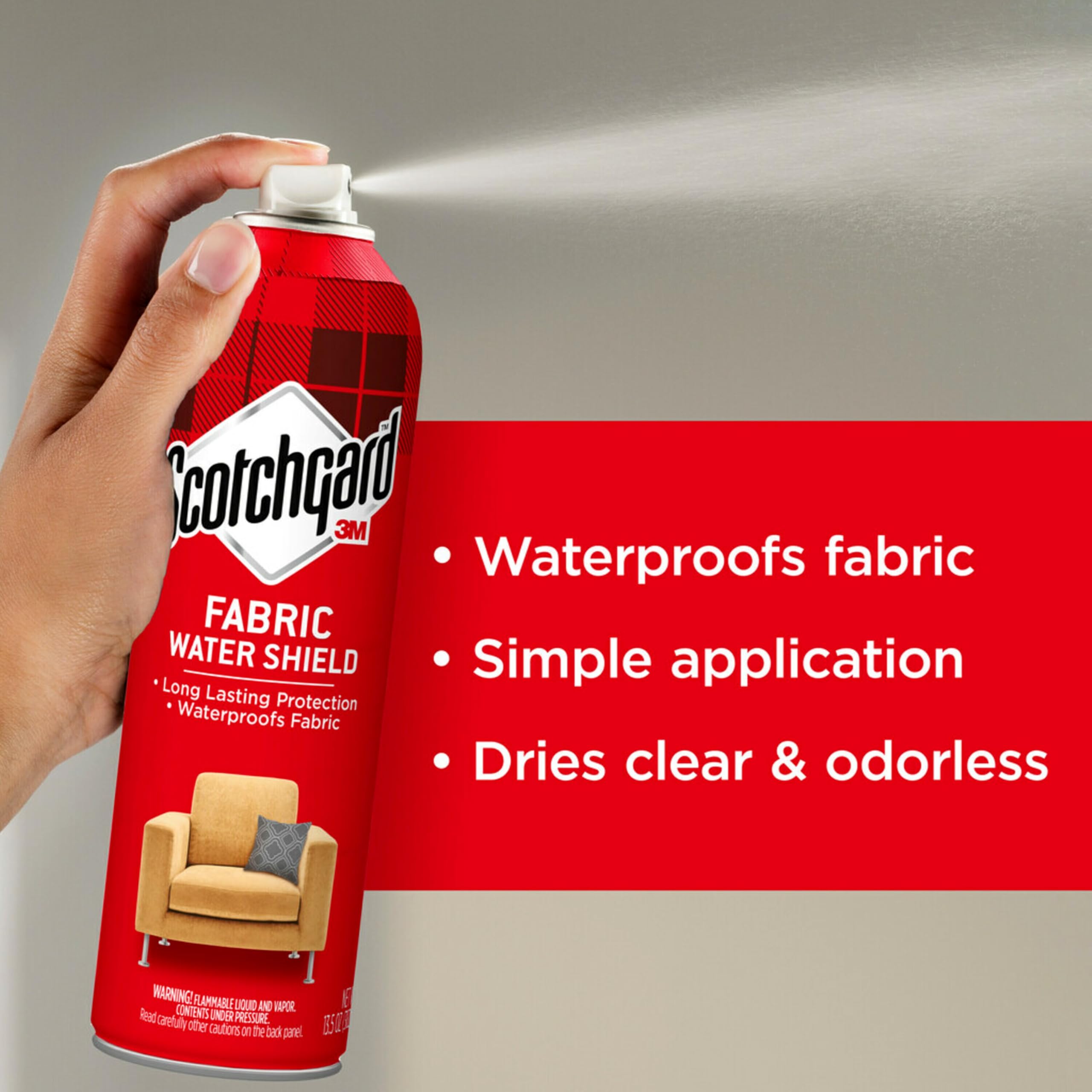 Scotchgard Fabric Water Shield, Water Repellent Spray for Spring and Summer Clothing and Household Upholstery Items, Long-Lasting Protection for Seasonal Fabric, Two 10 Oz Cans (Pack of 2) - Image 3